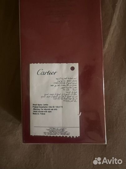 Духи Cartier Declaration