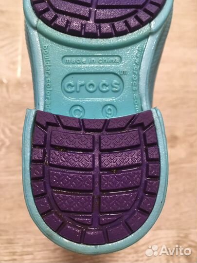 Резиновые сапоги crocs c9