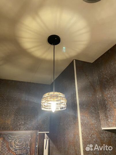 Светильник подвесной плетенный