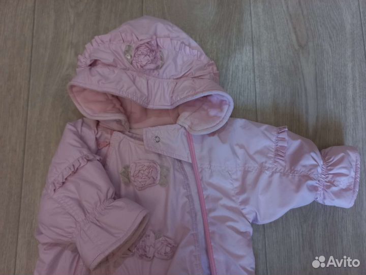 Комбинезон и 2 шапки для девочки до года бесплатно