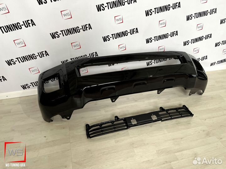 Toyota land cruiser 200 передний бампер черный P71