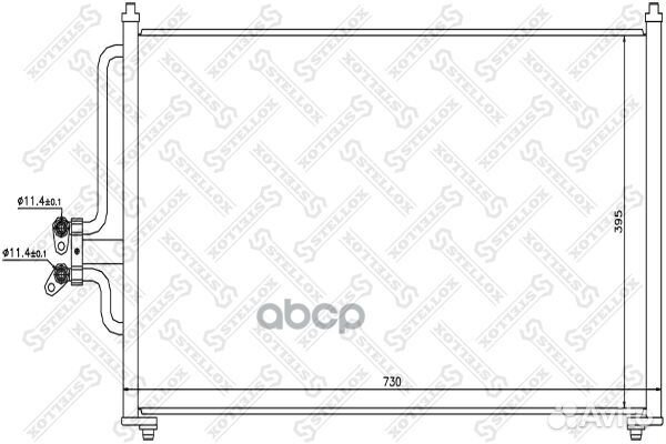 1045459SX радиатор кондиционера Mazda Tribute