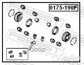 1 Рем. к-кт суппорта toyota camry 91-96 перед