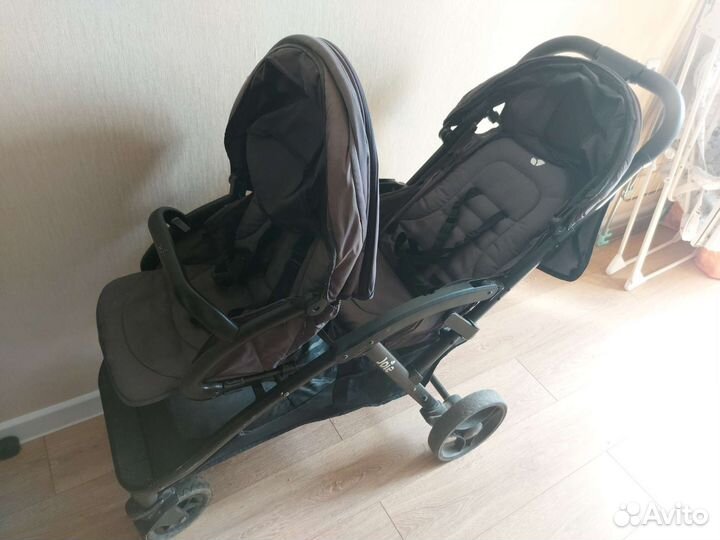 Прогулочная коляска для двойни бу