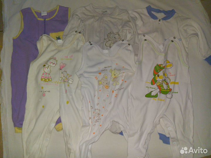 Пакетом детские вещи 0-18
