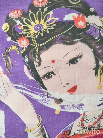 Платок носовой СССР индия красивый винтаж