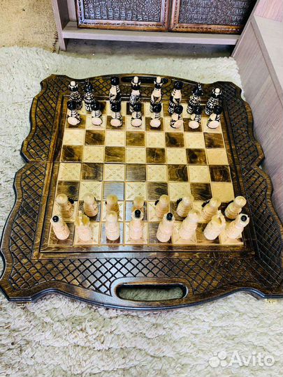 Шахматы нарды шашки 3 в 1