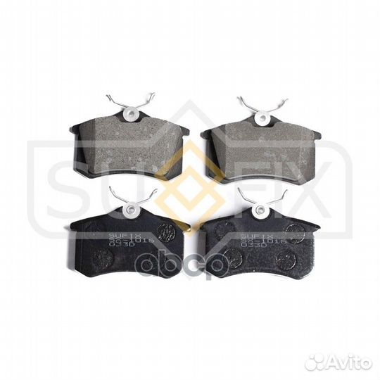 Колодки тормозные дисковые зад прав/лев SX1