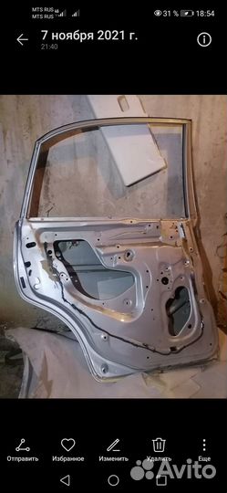 Дверь левая задняя зузуки лиана седан