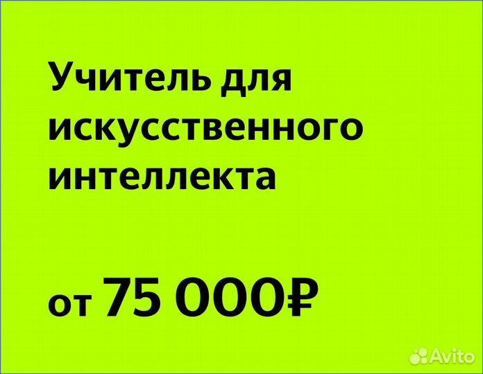 Учитель для искусственного интеллекта