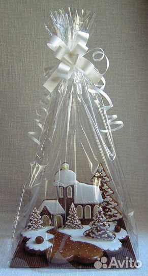 Домик, имбирные пряники, пряничный дом, подарок