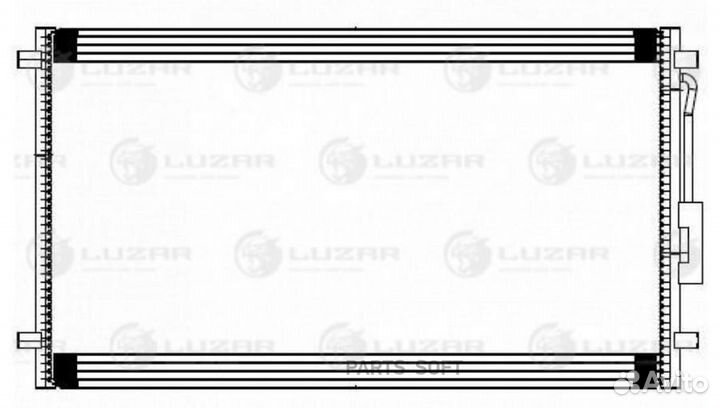 Радиатор кондиционера Крайслер Вояджер 01