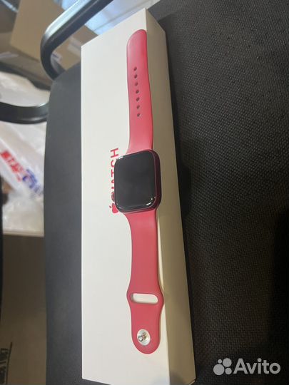 Часы apple watch 7 45 mm red
