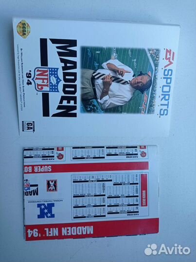 Обложка и плакат Madden NFL 94 sega