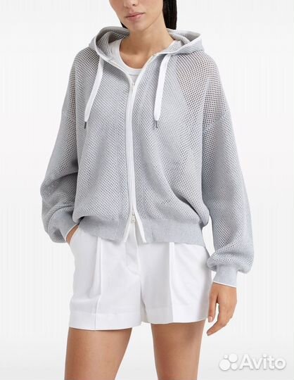 Кофта на молнии brunello cucinelli