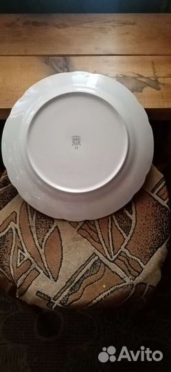 Блюдо перламутровый фарфор