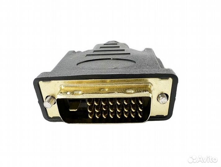 Кабель hdmi штекер - DVI-D штекер пластик 1.5 м