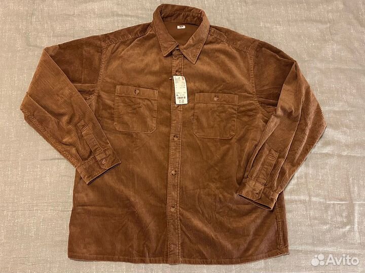 Рубашка Uniqlo Corduroy Work Long-Sleeve Shirt