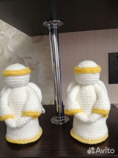 Вязаные ангелочки высота 17 см