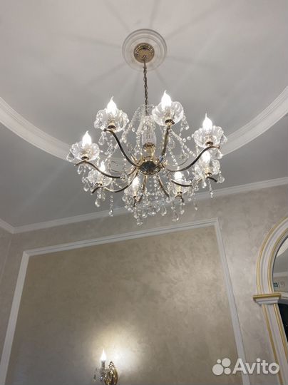 Люстра хрустальная, бра