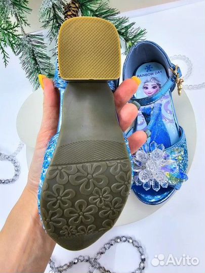 Туфли эльзы холодное сердце 26