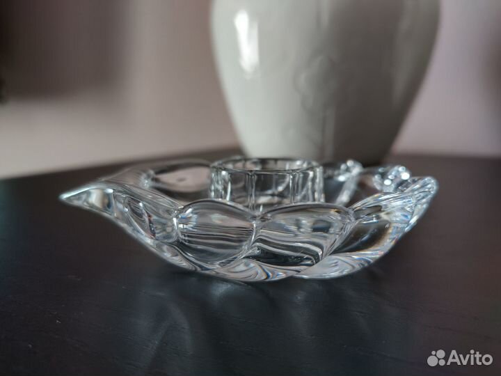 Подсвечник ракушка хрустальный