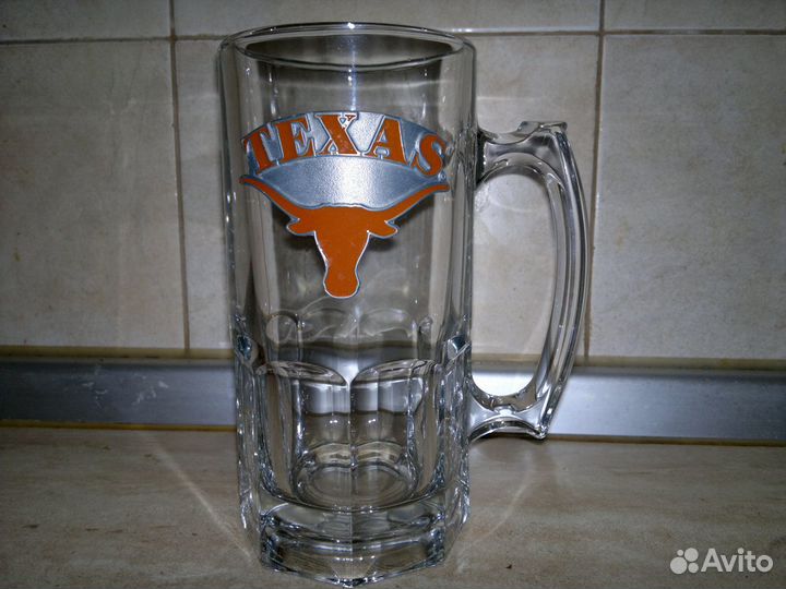 Коллекционная пивная кружка Libbey-Texas 1литр