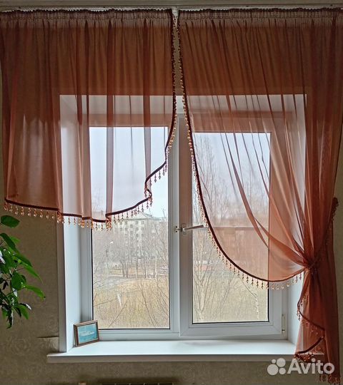 Штора для кухни новая