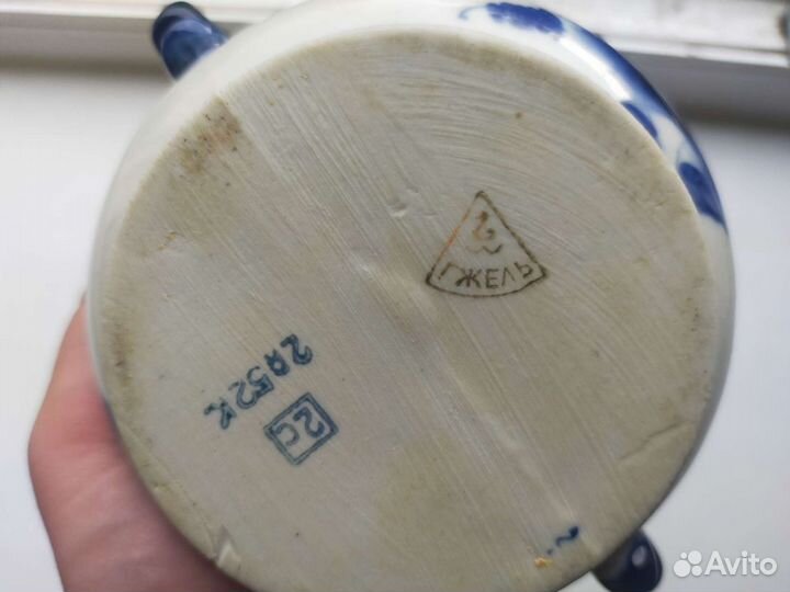 Сахарница СССР гжель