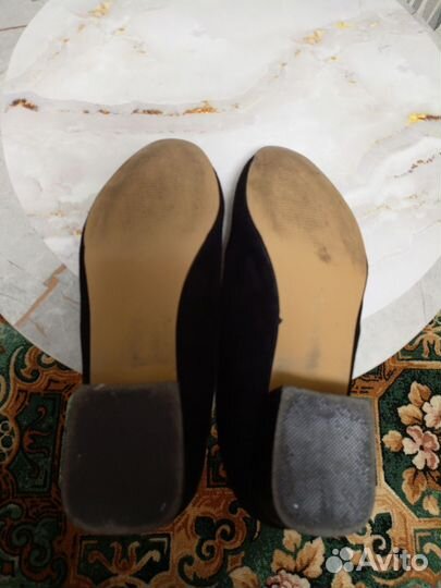 Туфли замшевые
