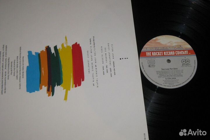 LP Elton John – Too Low For Zero - 1983 Germany