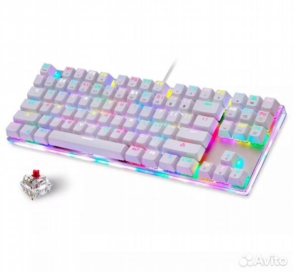 Клавиатура Motospeed K87S RGB Red Switch (русская