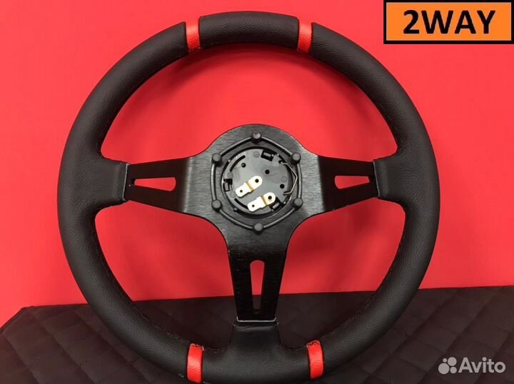 Руль momo дрифтинг вынос кожа