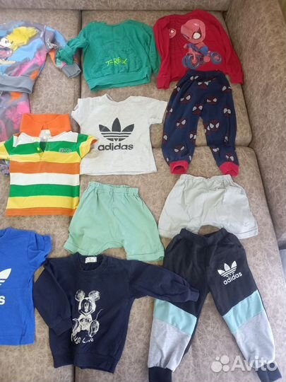 Вещи пакетом на мальчика 80 86 92