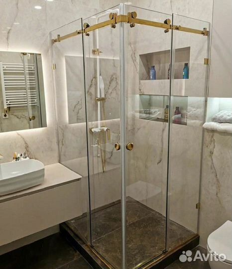 Душевое ограждения, душевые перегородки и двери