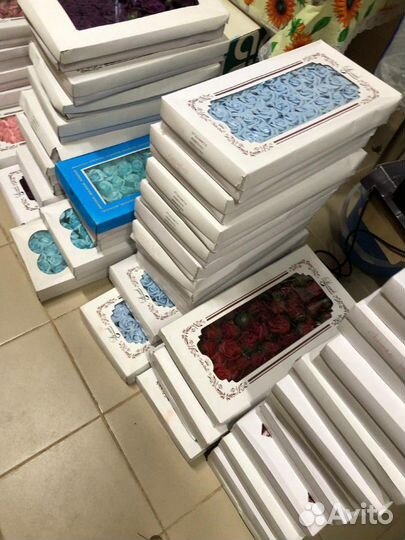 Розы из мыла