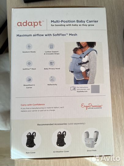Эргорюкзак ergobaby adapt оригинал