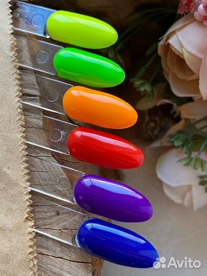 Набор неоновых баз 6 штук