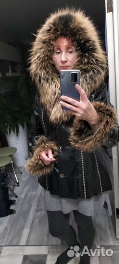 Куртка кожаная женская 48 размер