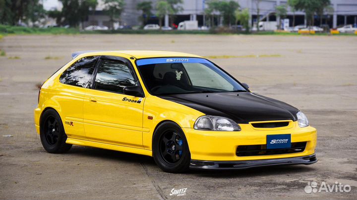 Губа передняя Honda Civic 96-98 Ek Ej Spoon