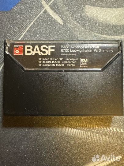 Аудиокассета Basf chromdioxid 90 Германия 1977