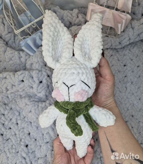 Мягкая игрушка заяц ручной работы, комфортер