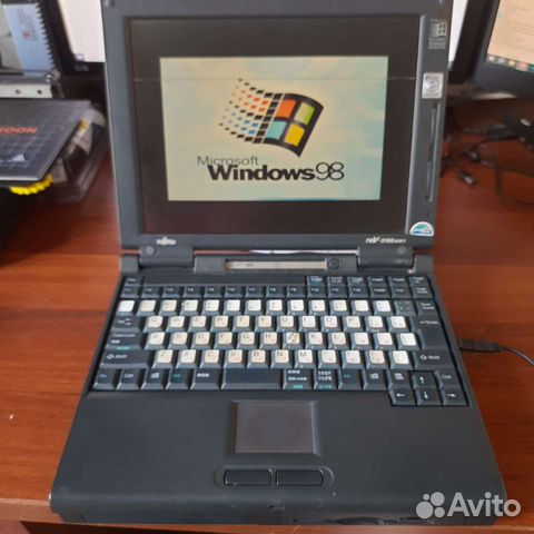 Fujisu FMV-Biblo 1998 Japаn ретро винтаж ноутбук объявление продам
