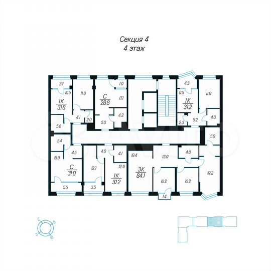 1-к. квартира, 37,2 м², 4/24 эт.