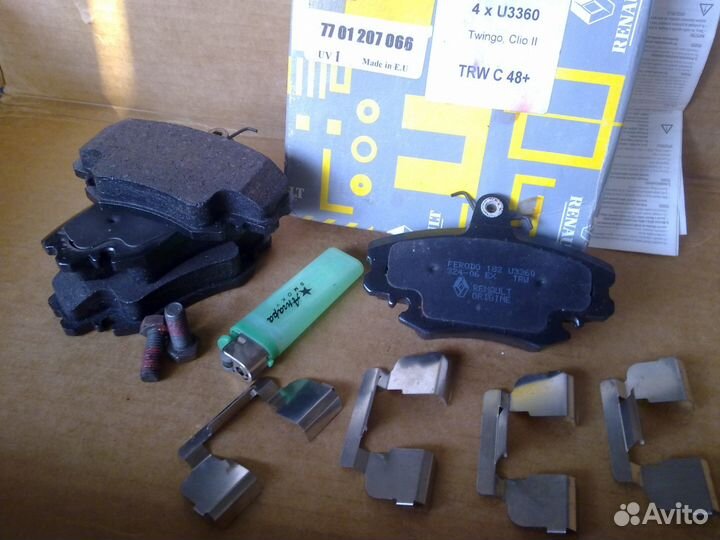 Колодки тормозные оригинал Renault