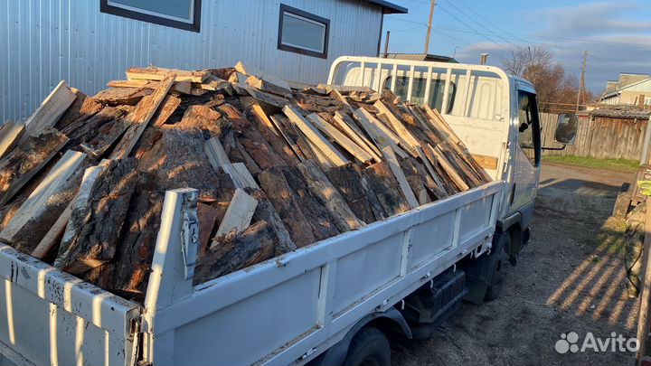 Пиленый горбыль-срезка