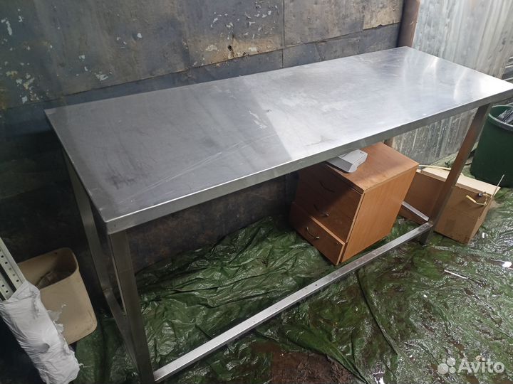 Стол кухонный из нержавейки