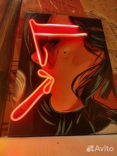 Картина с неоном 60-60см