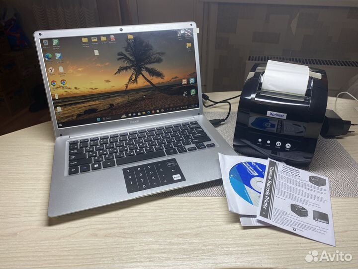 Принтер и нетбук