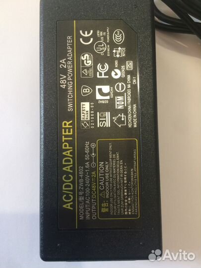 Блок питания 48 вольт 2А